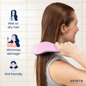 Crave Naturals Glide Thru Detangling Brush packaging display