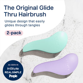 Crave Naturals Glide Thru Detangling Brush showing bristle design