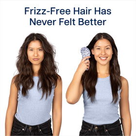 Crave Naturals Glide Thru Detangling Hair Brush in use on wet hair