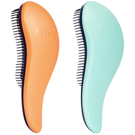Crave Naturals Glide Thru Hair Brush coral front view