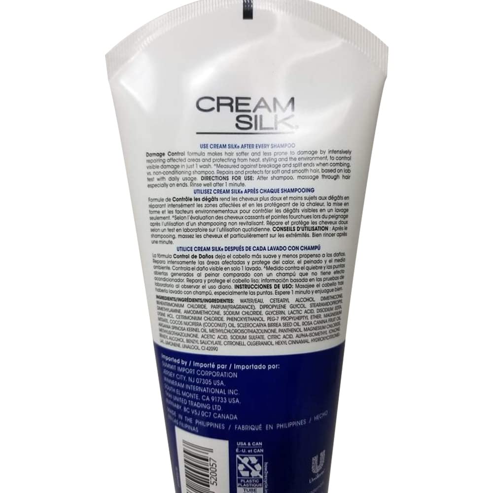 Cream Silk Conditioner Damage Control 350ml blue bottle with argan oil