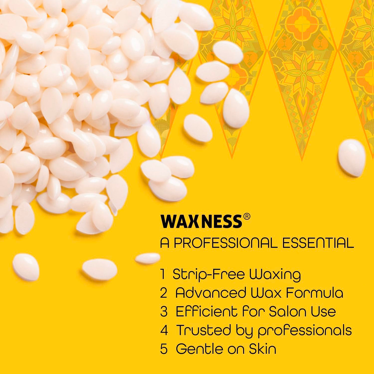 Creamy texture of Waxness Russian Pearl Hard Wax Beads