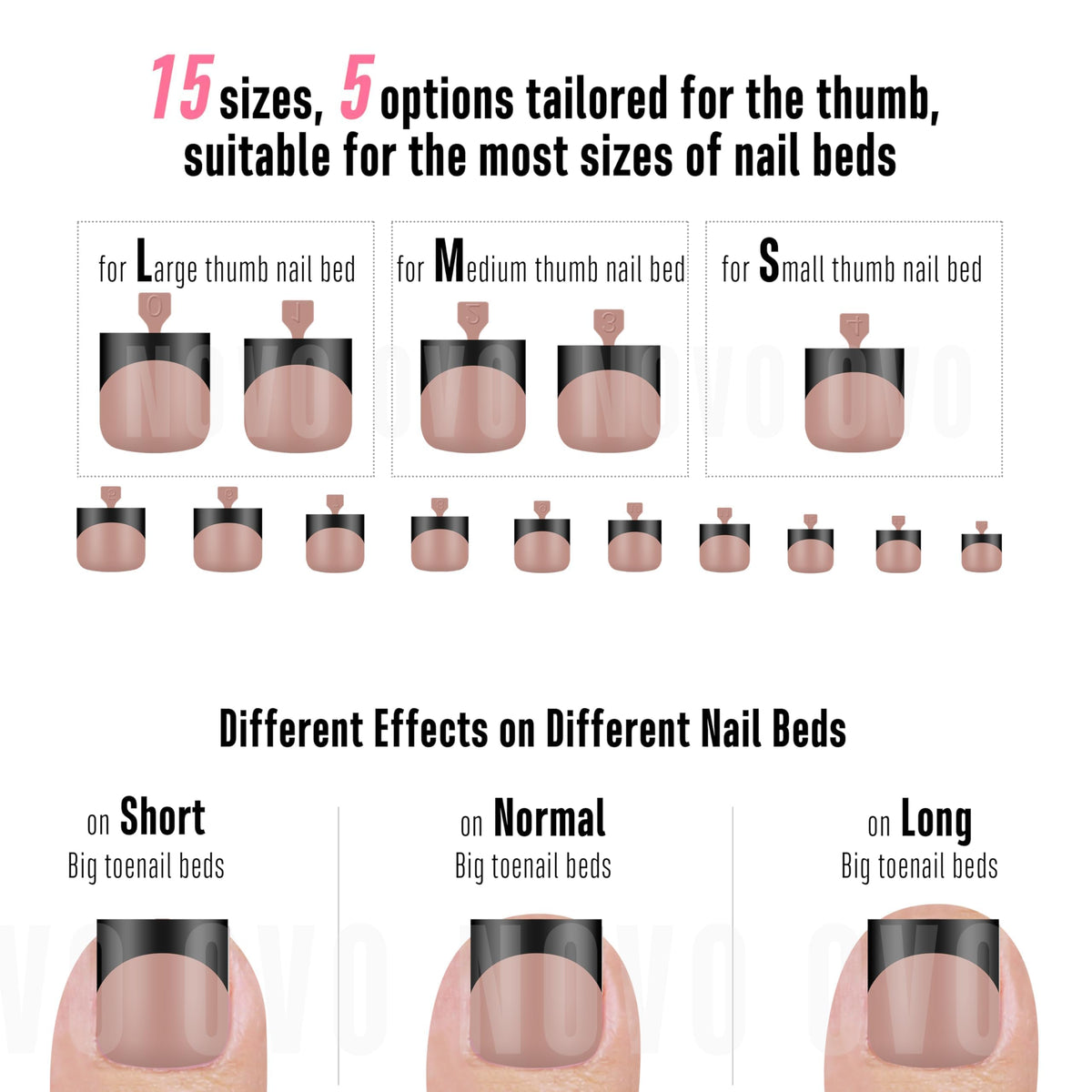 Creative nail art on NOVO OVO toenail tips
