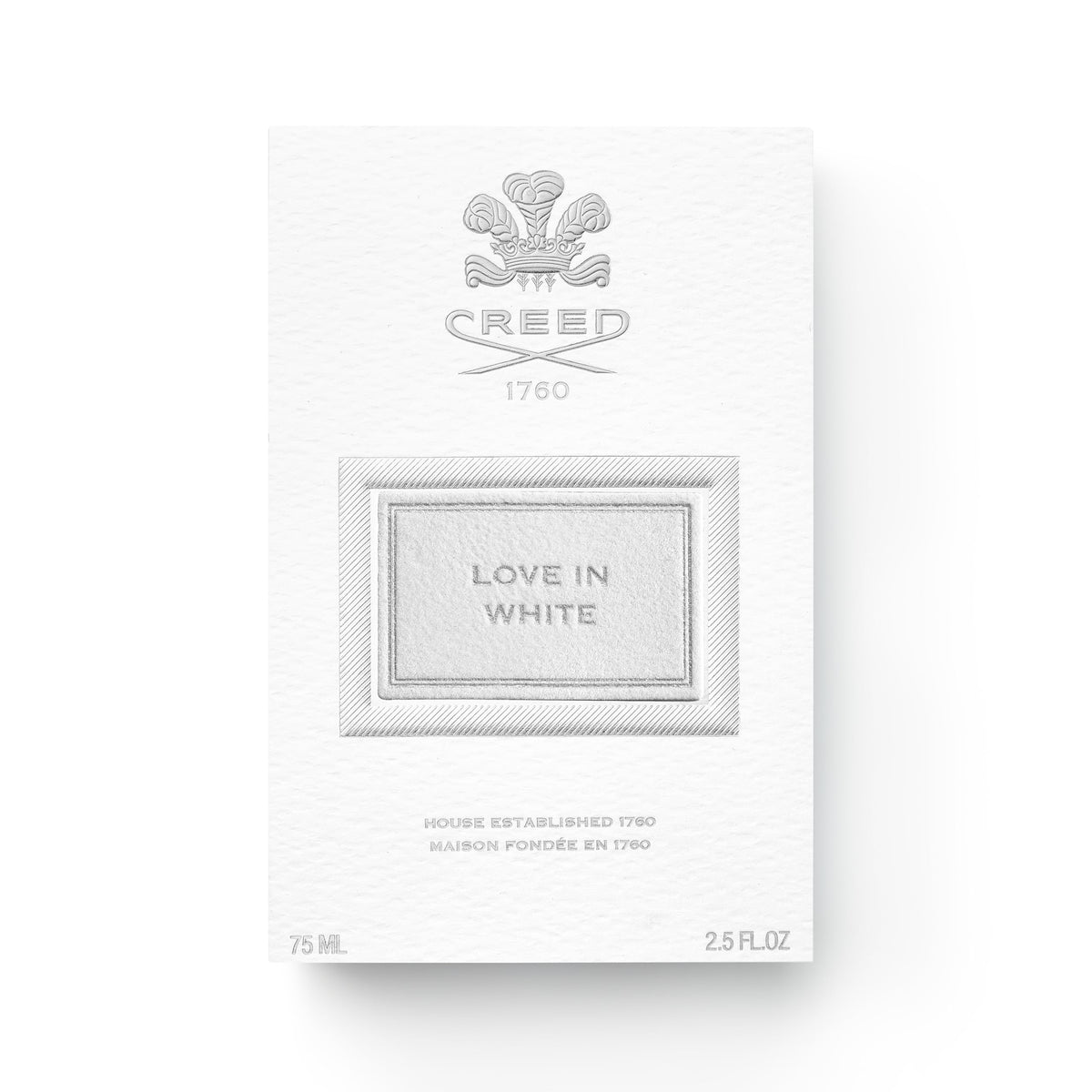 Creed Love in White bottle side view showcasing its design