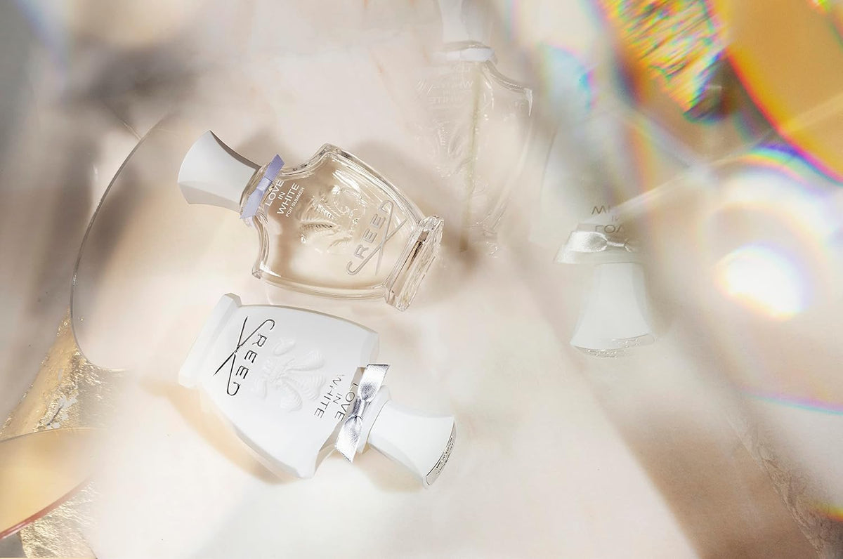 Creed Love in White Eau de Parfum with ingredients displayed
