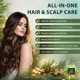 Creip Rosemary & Batana Oil Hair Growth Shampoo in a bathroom setting