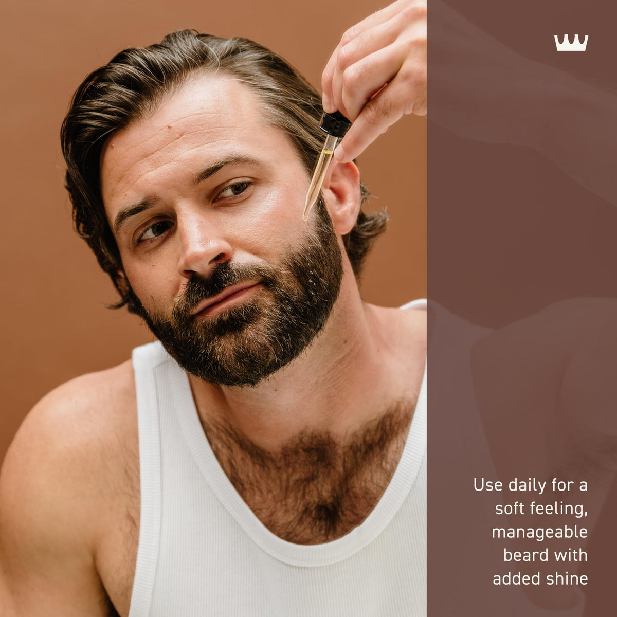 Cremo Beard Oil bottle with cap and label details