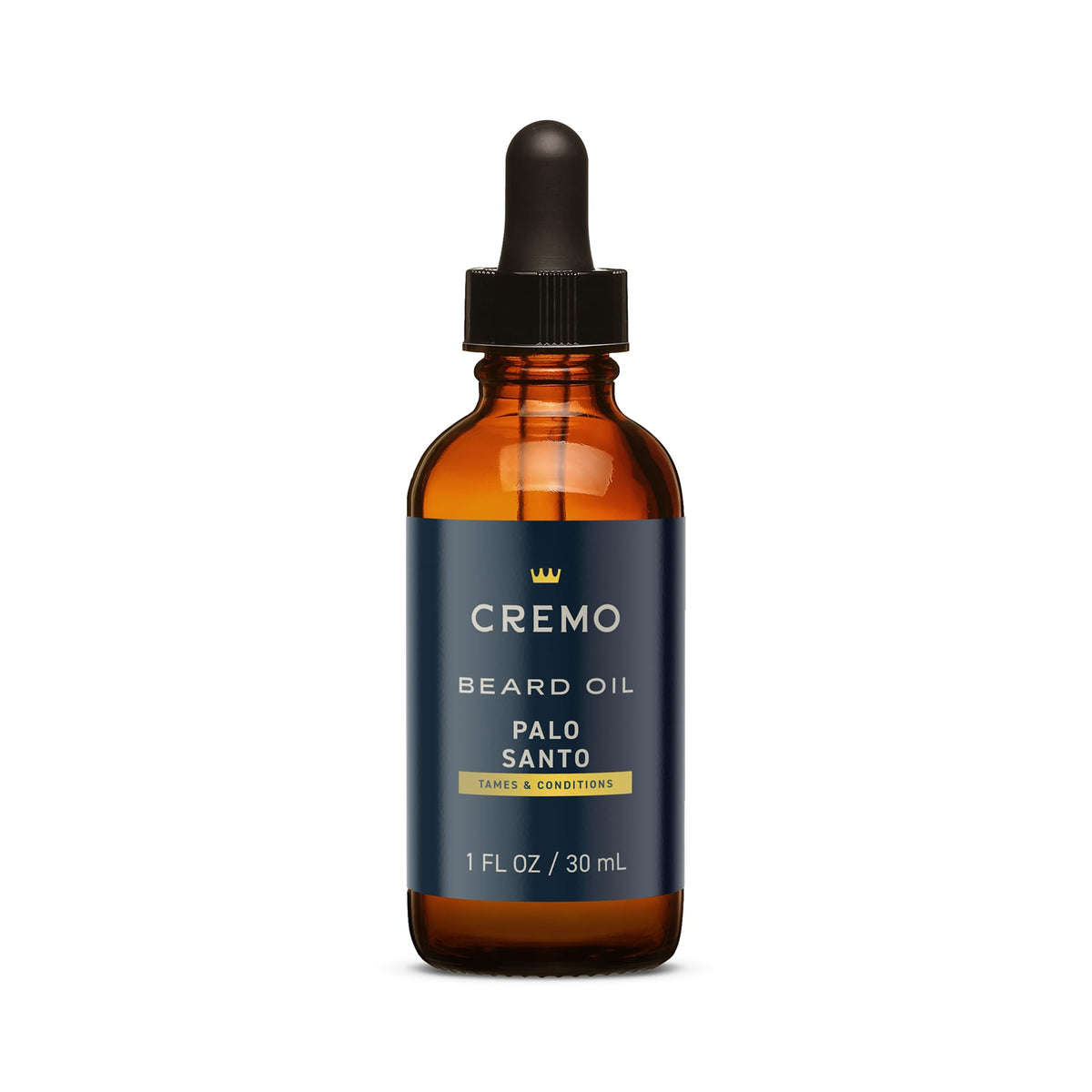 Cremo Beard Oil Palo Santo 1 fl oz front view with packaging