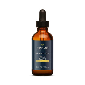 Cremo Beard Oil Palo Santo 1 fl oz front view with packaging