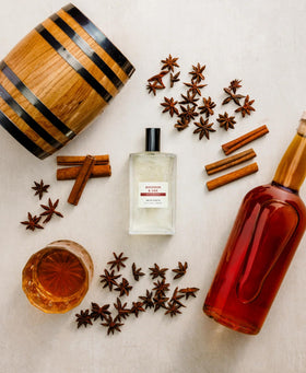 Cremo Bourbon & Oak Cologne bottle side view