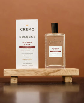 Cremo Bourbon & Oak Cologne packaging