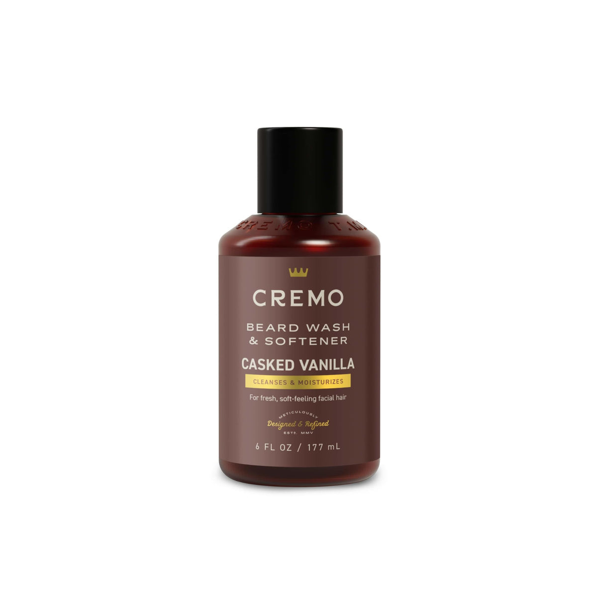 Cremo Casked Vanilla 2n1 Beard Wash & Softener front view