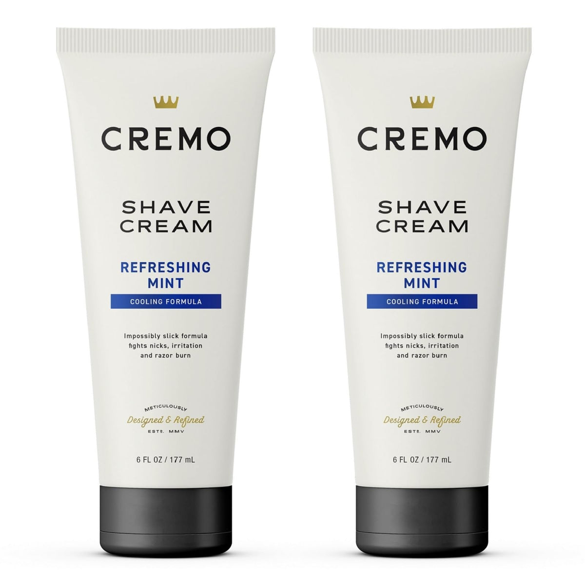 Cremo Cooling Shave Cream 2 Pack white packaging front view