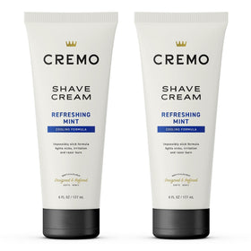 Cremo Cooling Shave Cream 2 Pack white packaging front view