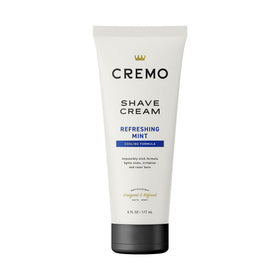 Cremo Cooling Shave Cream 6 fl oz front view with packaging