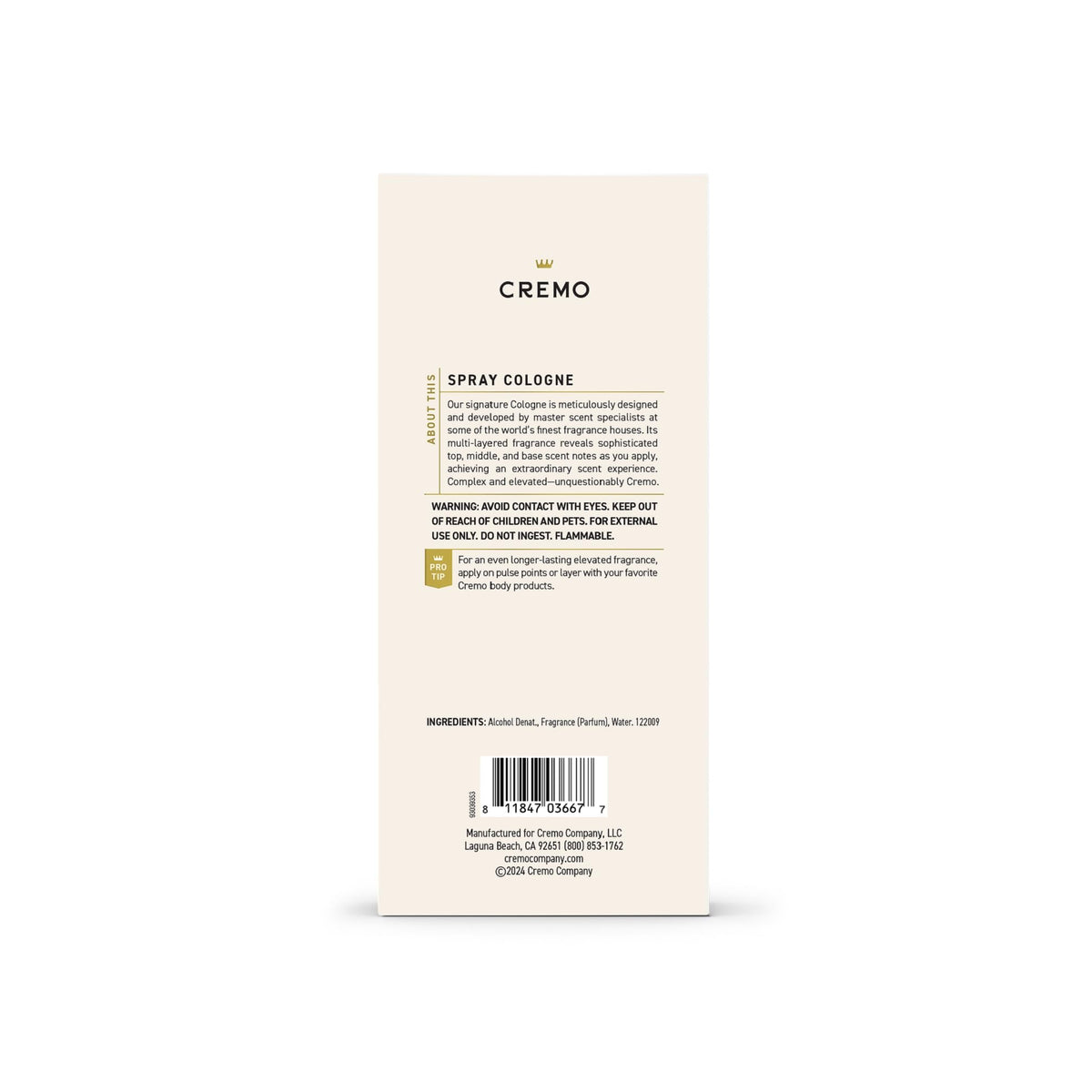Cremo Italian Bergamot Cologne lifestyle scene