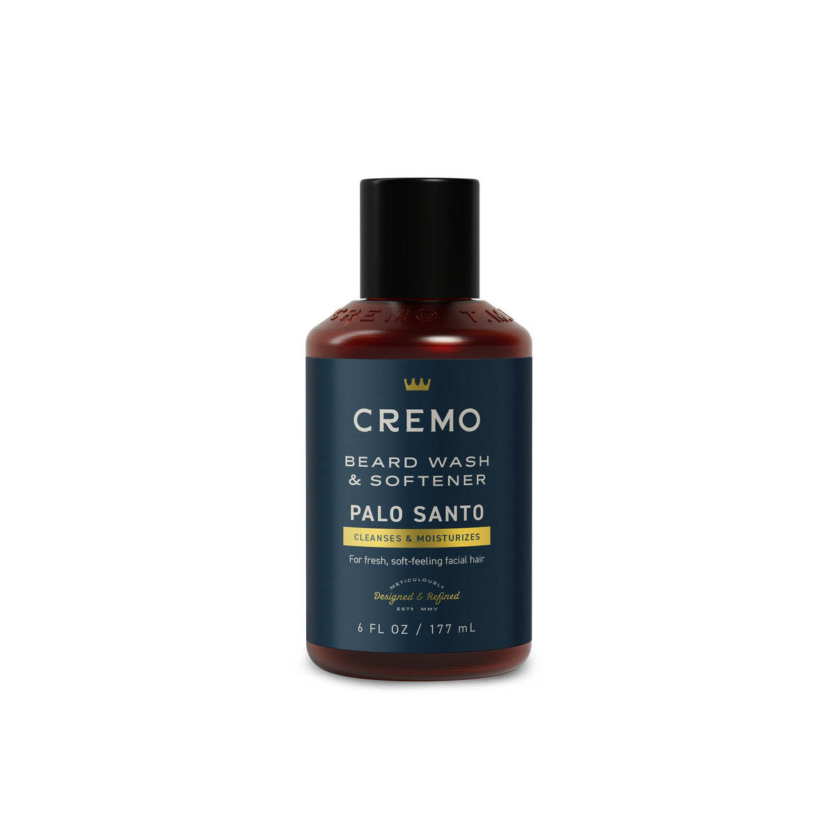 Cremo Palo Santo Beard Wash & Softener 6 fl oz front view