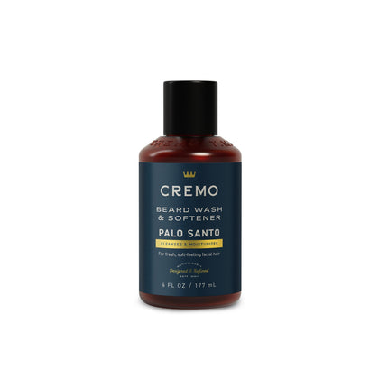 Cremo Palo Santo Beard Wash & Softener 6 fl oz front view