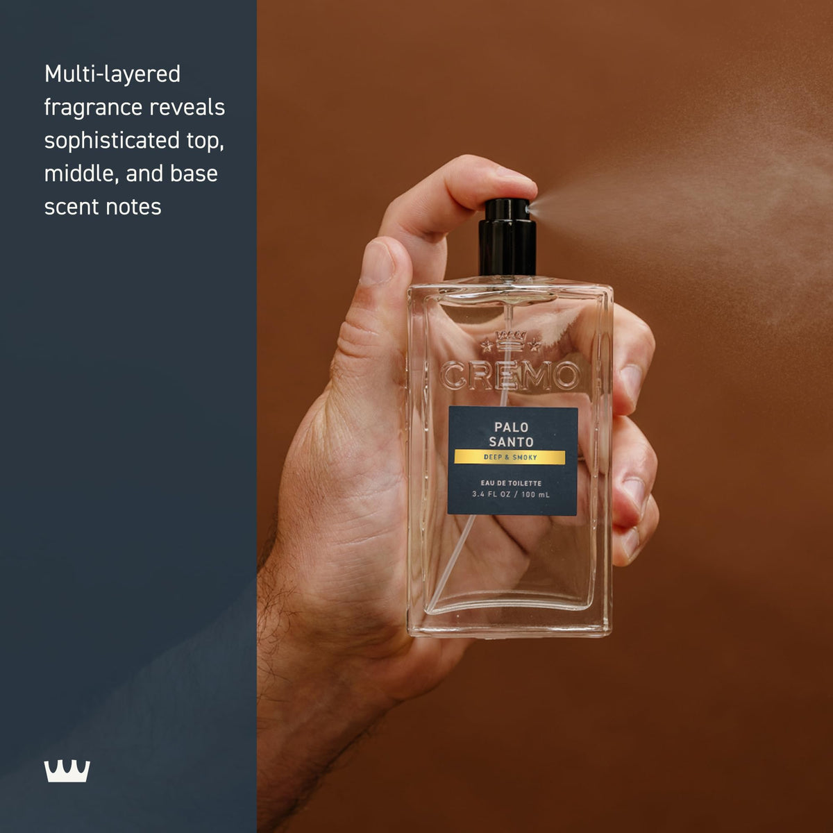 Cremo Palo Santo Cologne Spray 3.4 Fl Oz lifestyle scene