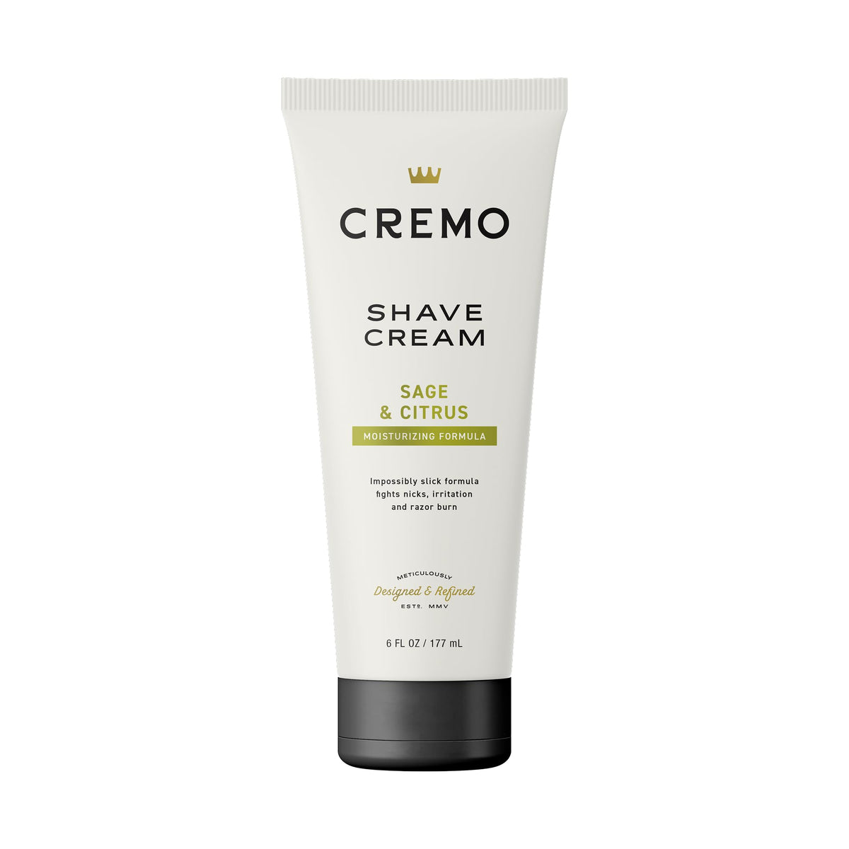 Cremo Sage & Citrus Shave Cream 6 Fl Oz front view