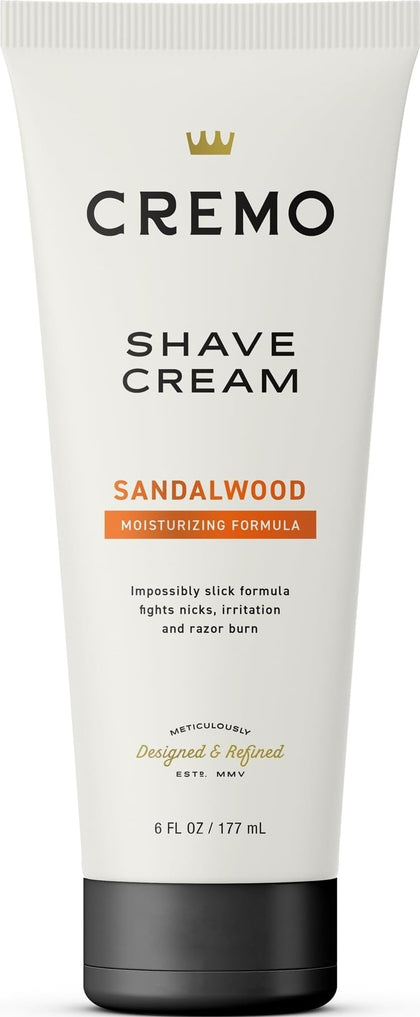 Cremo Sandalwood Shave Cream 6 Fl Oz front view