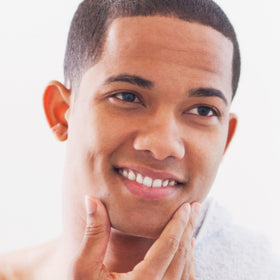 Cremo Sandalwood Shave Cream application on skin