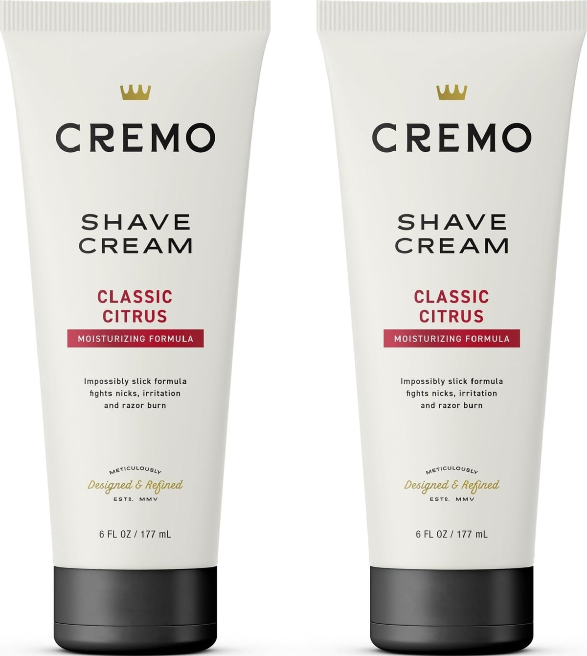 Cremo Shaving Cream 2-Pack front view with packaging