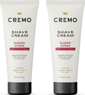 Cremo Shaving Cream 2-Pack front view with packaging