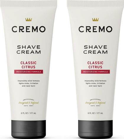 Cremo Shaving Cream 2-Pack front view with packaging