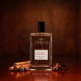 Cremo Spice & Black Vanilla Cologne packaging