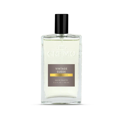 Cremo Vintage Suede Cologne 3.4 Fl Oz front view