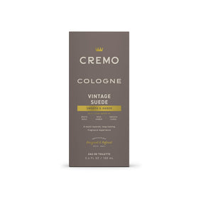 Cremo Vintage Suede Cologne packaging