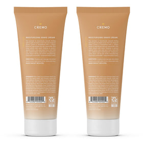Cremo Women's Shaving Cream Coconut Mango packaging with ingredients