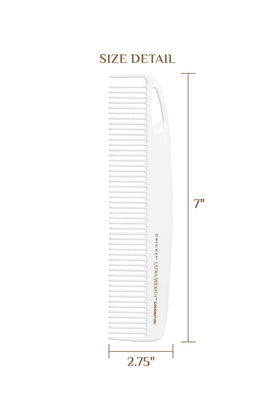 Cricket Coconut Dressing Comb side view showing medium tooth pattern