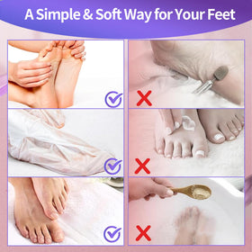 CRISTALBOX foot mask with shea butter and aloe ingredients