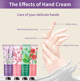 CRISTALBOX hand lotion gift set displayed with floral background