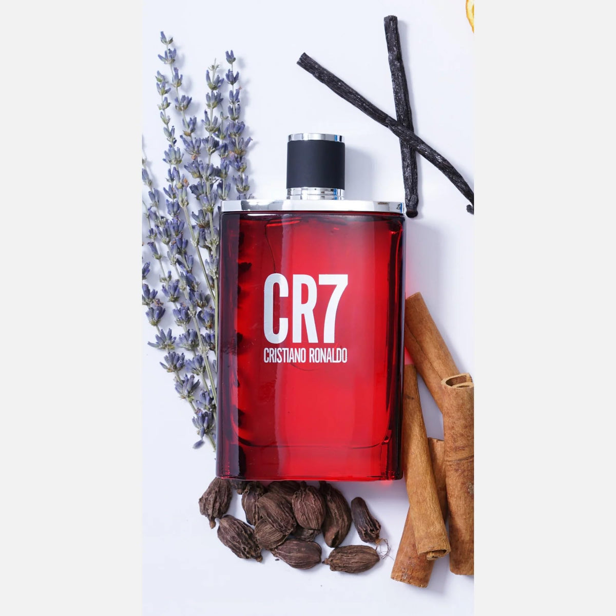 CRISTIANO RONALDO Eau De Toilette bottle on a stylish surface