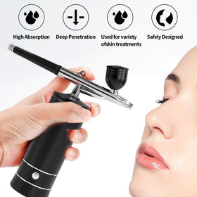 crpen Airbrush Kit in use for nail art application