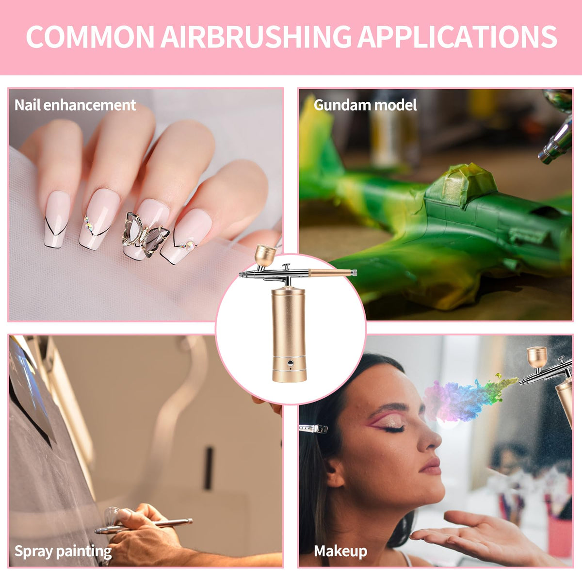 crpen Airbrush Kit with USB charging cable