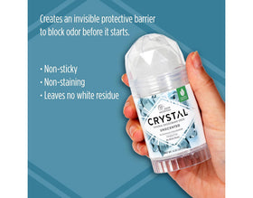 Crystal Essence Deodorant Stick Unscented in hand
