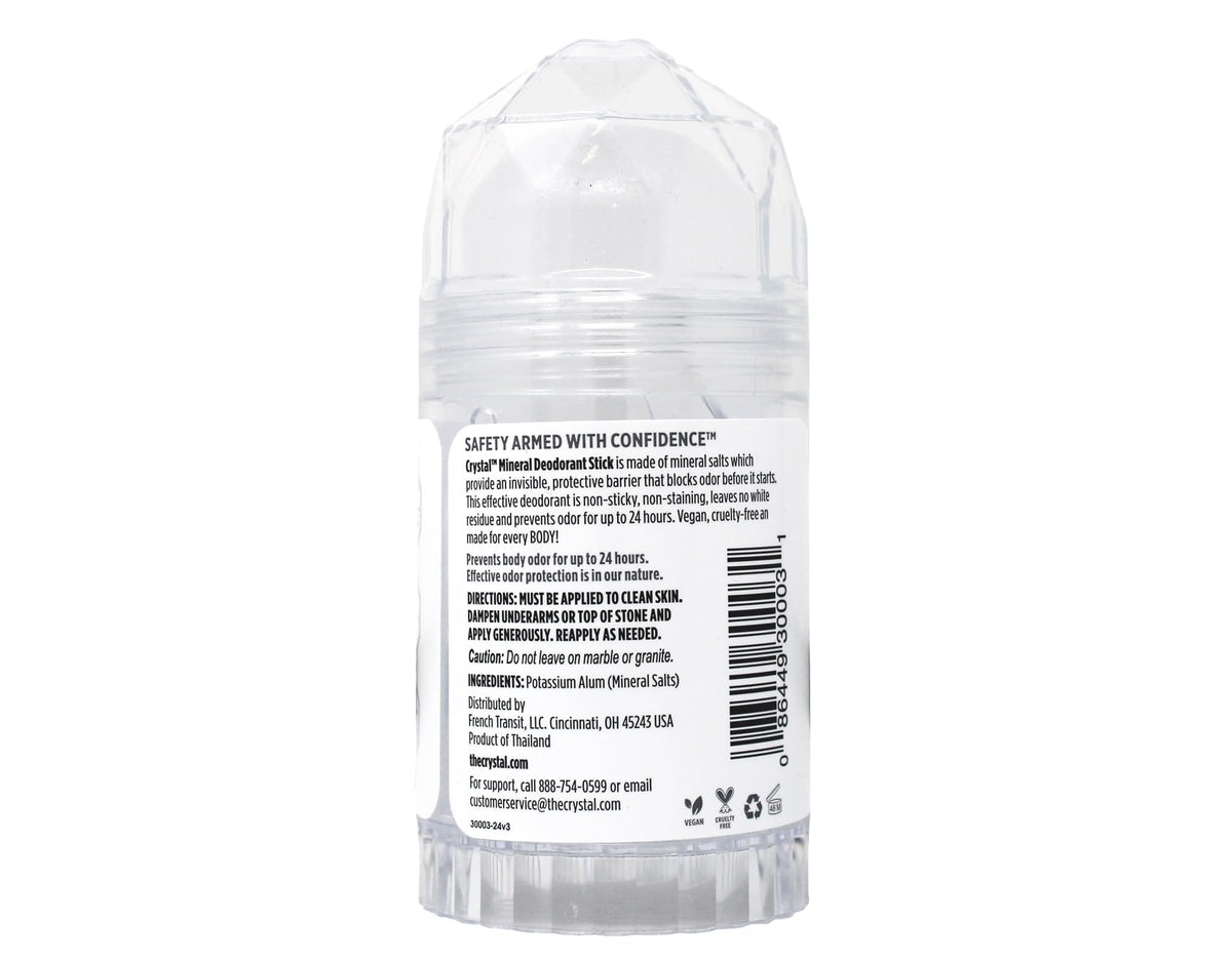Crystal Essence Mineral Deodorant Stick side view