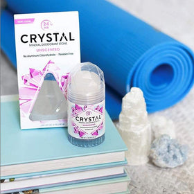 Crystal Essence Mineral Deodorant Stick Unscented application