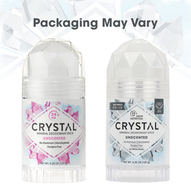 Crystal Essence Mineral Deodorant Stick Unscented texture close-up
