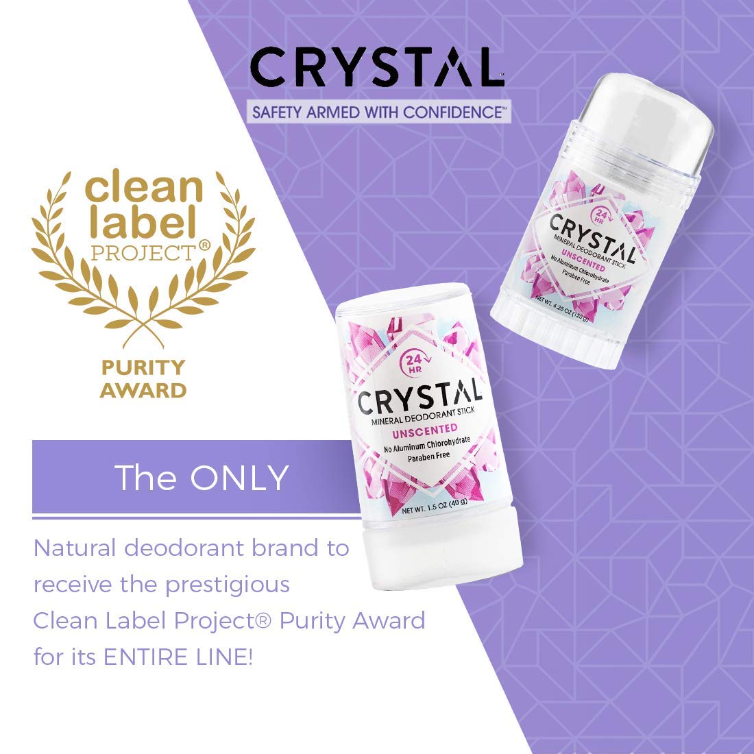 Crystal Essence Mineral Deodorant Stick Unscented with other personal care products