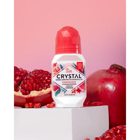 Crystal Essence Pomegranate Deodorant Roll-On side view