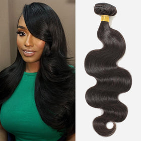 CSCHS Body Wave Bundles 20 Inch Natural Black front view