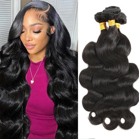CSCHS Body Wave Bundles 20 Inch natural black hair