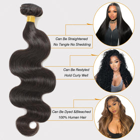 CSCHS Body Wave Bundles close-up of texture