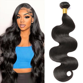 CSCHS Body Wave Bundles Human Hair Extensions 32 Inch front view