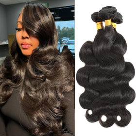 CSCHS Body Wave Human Hair Bundles front view